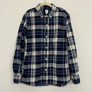 GAP Kids plaid button down shirt Boy’s L (10)